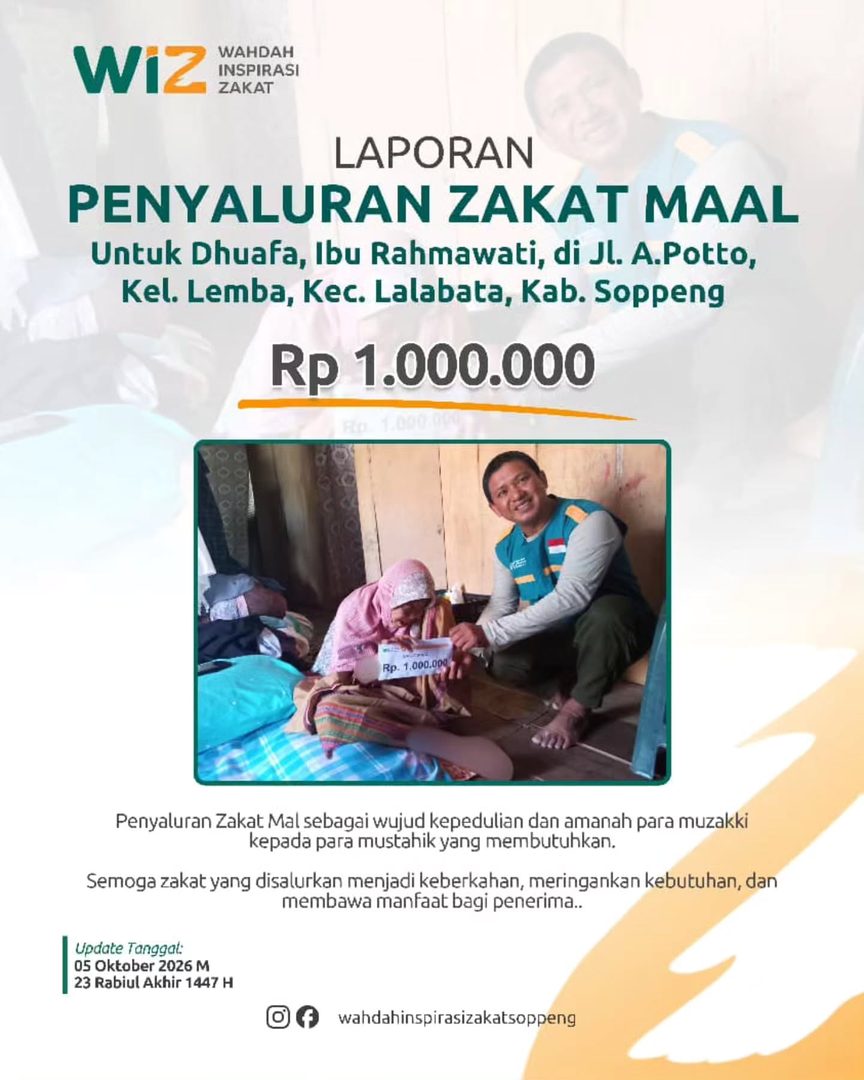 Penyaluran zakat maal untuk dhuafa